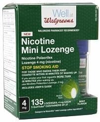 Walgreens Nicotine 4Mg Mint Mini-Lozenges, 135 Ea