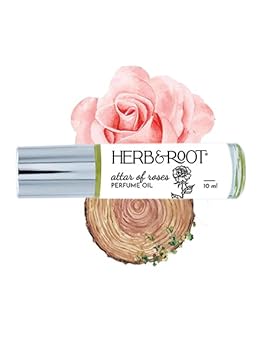 Herb & Root Rose Oil Rollerball (Roll On) Perfume 10 Ml | Traditional English Tea Rose Perfume For Women