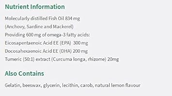 Jamieson Omega-3 + Turmeric, 75 softgels : Health & Household