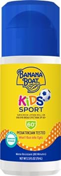 Banana Boat Kids Sport Sunscreen Roll On Lotion SPF 60, 2.5oz | Travel Size Sunscreen Roller, Kids Roll On Sunscreen, Childrens Sunscreen, Kids Sunblock, Mini Sunscreen for Kids SPF 60, 2.5oz