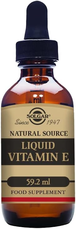 SOLGAR Liquid Vitamin E (with Dropper) - 2 fl oz - Mixed Tocopherol Complex - Non-GMO, Vegan, Gluten Free, Dairy Free, Kosher - 118 Servings