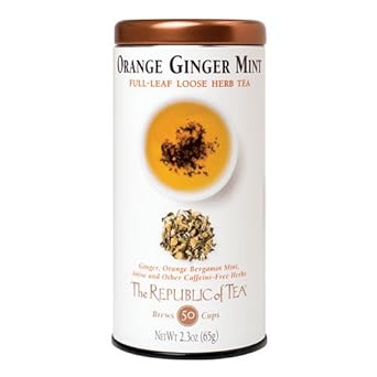 The Republic Of Tea Herbal Full-Leaf Loose Tea (Orange Ginger Mint, 2.3 Oz)