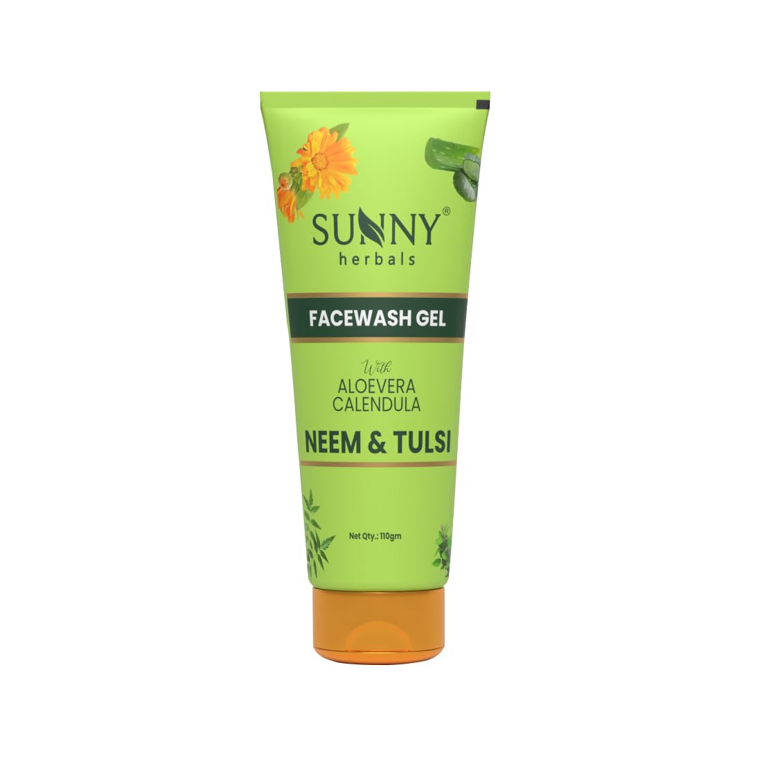 Bakson'S Sunny Face Wash Gel With Aloevera, Calendula, Neem And Tulsi 100Gm