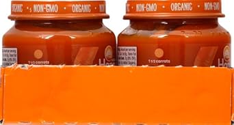 Happy Baby Organic Stage 1 Carrots Baby Food, 4 Oz (Pack Of 5)