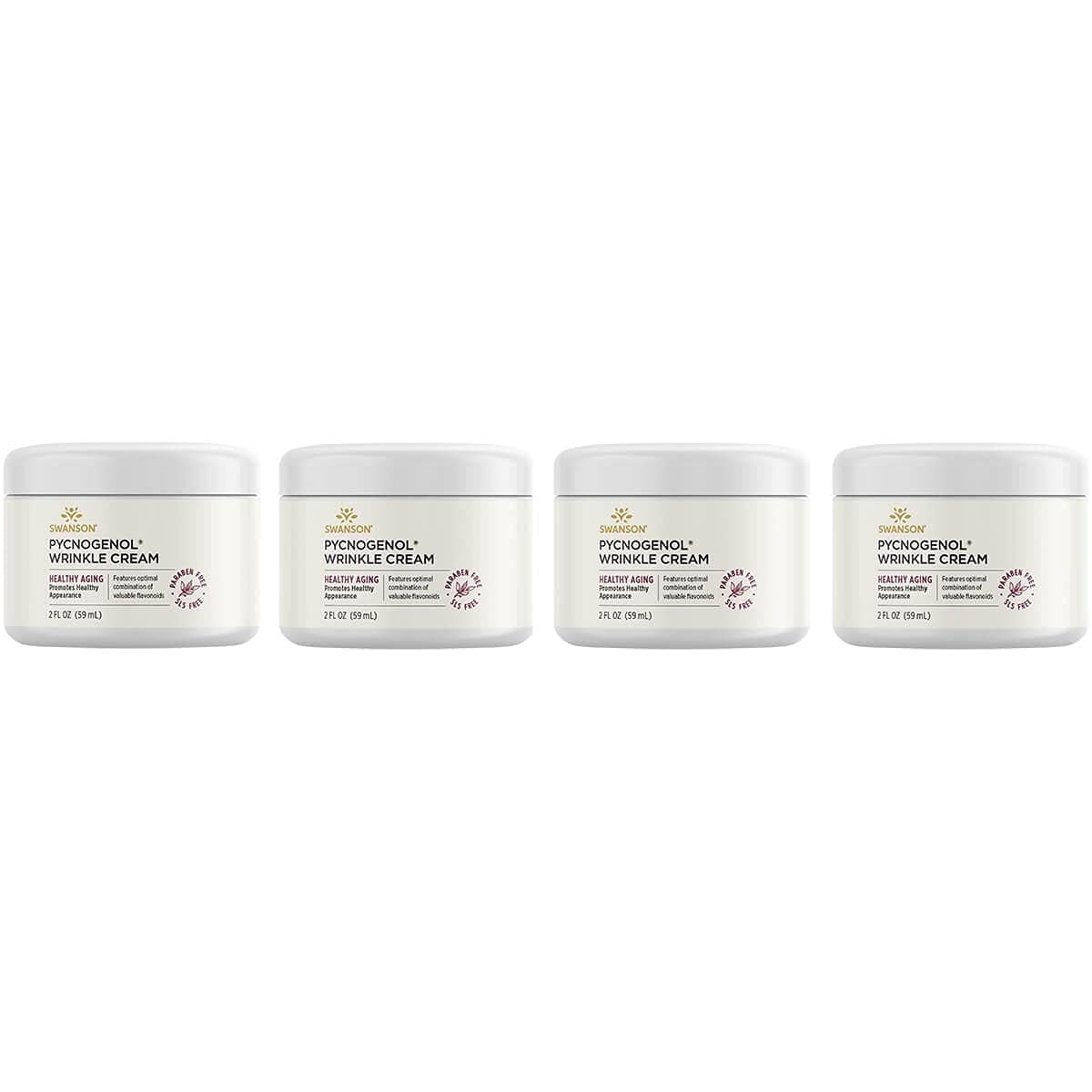 Swanson Pycnogenol Wrinkle Cream 2 Fl Ounce (59 Ml) Cream (4 Pack)