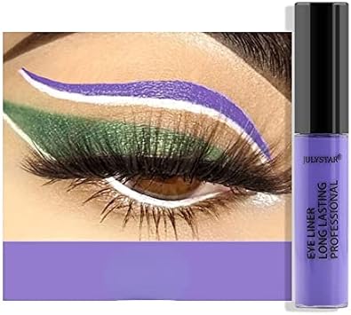 Julystar Eyeliner Color Waterproof Oil Proof Non Smudging Eyeliner Pencil (04#)