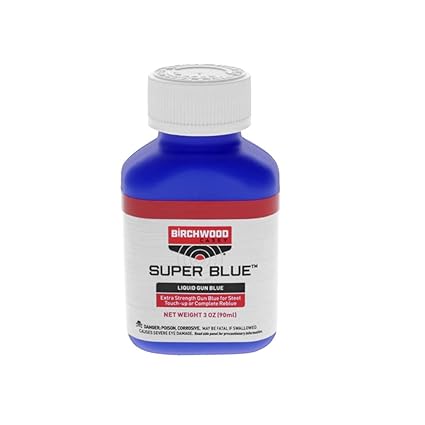 Westlake Market, Birchwood Casey Super Blue Liquid Gun Blue Plus 2 Disposable Absorbent Pads for Gun Restoration Projects