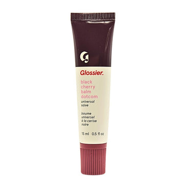 Glossier Balm Dotcom Lip Balm And Skin Salve, Black Cherry – Deep Burgundy Red Hydrating Balm, 0.5 Oz