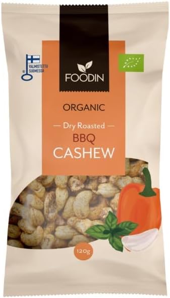 Foodin Organic Dry Roasted Bbq Cashew 120G