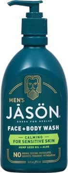 Jason Men's Calming 2-in-1 Face and Body Wash, 16 oz