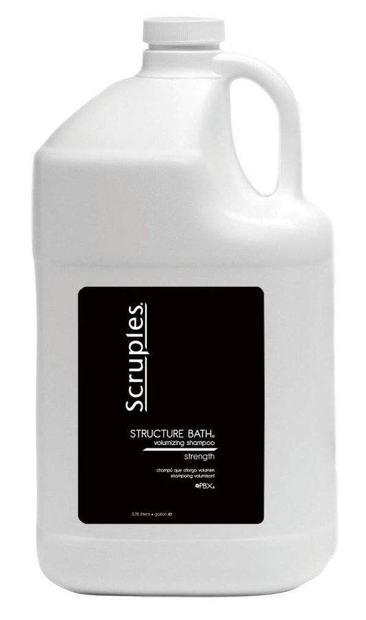 Scruples Structure Bath Volumizing Shampoo - Great Body, Shine and Volume - With Keratin Protein For Thicker Hair - Ideal for Men and Women with Fine, Limp or Damaged Hair - 1 Gallon : Beauty & Personal Care