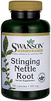 Swanson Stinging Nettle Root (Urtica Dioica) - Herbal Supplement - (100 Capsules, 500Mg) 3 Pack