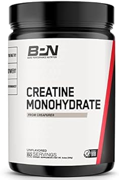 BARE PERFORMANCE NUTRITION, Safe and Effective BPN Pure Creatine Monohydrate by Creapure, Unflavored : Health & Household