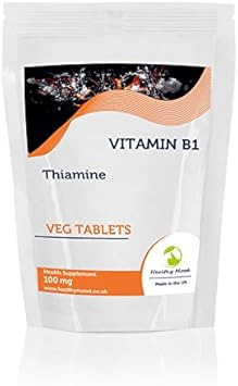 Vitamin B1 THIAMINE 100mg 30/60/90/120/180 Veg Tablets Pills Supplements (7)