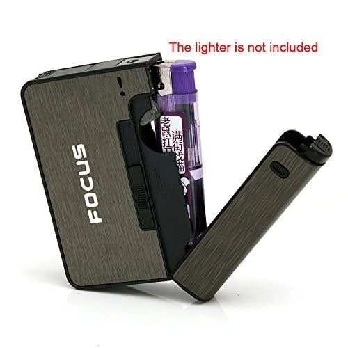 Cigarette Case with Replaceable Lighter - Separate Cigarette Storage for Convenience and Style
