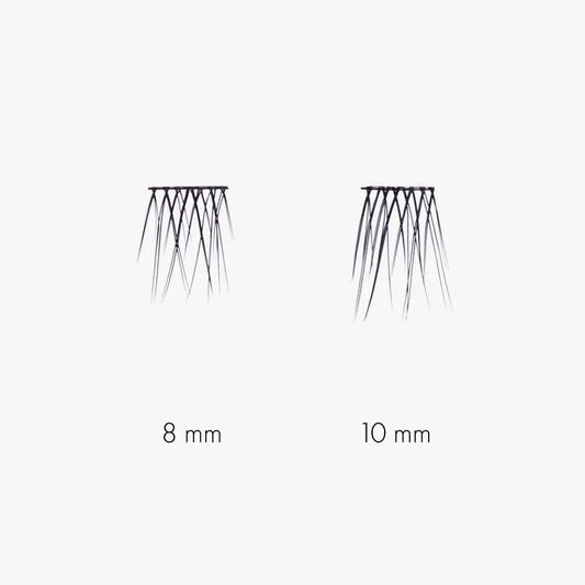 Sweed - No Lash Cluster Duo False Eyelashes | Natural, Defined Look | Easy-To-Apply, Beginner Friendly | Vegan, Cruelty-Free, Clean Beauty (Medium; 8Mm + 10Mm)