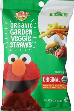 Earth's Best, Garden Veggie Straws, Organic, 2.75 Oz