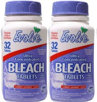 Evolve Concentrated Bleach Tablets - 32-ct (Pack of 2 Original Scent) (Summer Lavender)