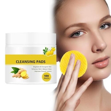 Botanical Face & Body Cleansing Pads – Exfoliating Pre-Soaked Wipes for Daily Skincare (30 or 100 Pads) ((100PADS))