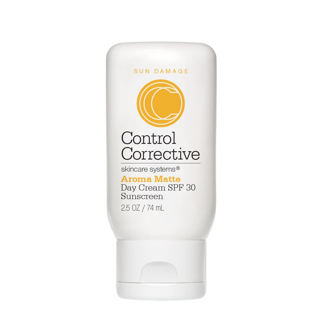 Control Corrective Aroma Matte Day Cream Spf 30, 2.5 Oz - Sunscreen, Non-Comedogenic, Fast-Absorbing Aromatic Spf, Vitamin C, Won’T Clog Pores, Full Spectrum Sun Protection, Micro-Fine Zinc, Green Tea