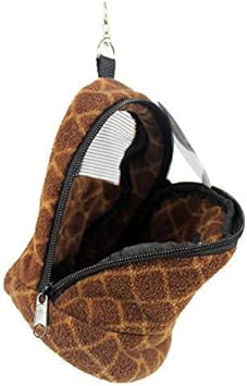 Kucci Carry Pouch - Fleece Travel Bonding Carrier Bag - For Sugar Gliders, Squirrels, Marmosets, Hamsters, Rodents, Rats, Reptiles & Other Small Pets (Regular)