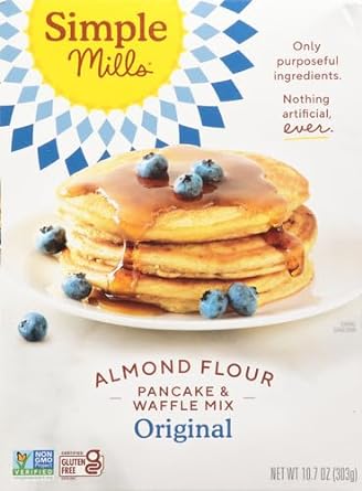 Simple Mills Almond Flour Pancake & Waffle Mix, Original - Gluten Free, Plant Based, Paleo Friendly, Breakfast 10.7 Ounce (Pack of 1)