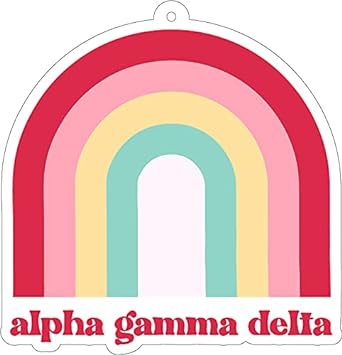 Alpha Gamma Delta - Rainbow Air Freshener - 2/Pack - Flowers & Sunshine Scent