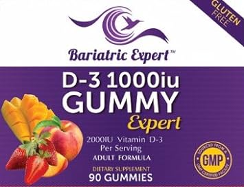 Bariatric Expert D3 Vitamin ? Fast-Melting Dietary Supplement for Adults Post Bariatric Surgery, 90 Count