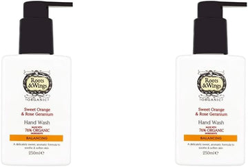 Roots & Wings Organic Balancing Sweet Orange And Rose Geranium Hand Wash 250Ml