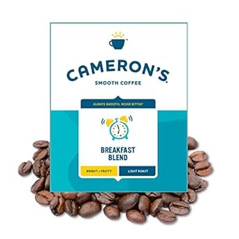Cameron'S Coffee Organic Breakfast Blend Whole Bean Coffee, Light Roast, 100% Arabica, Bulk, 4-Pound Bag, (Pack Of 1)
