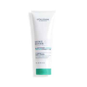 L'Occitane Source Reotier Purifying Cleansing Gel: Help Purify & Balance Skin, Maintain Hydration Barrier, Retain Moisture, 4.5 Oz