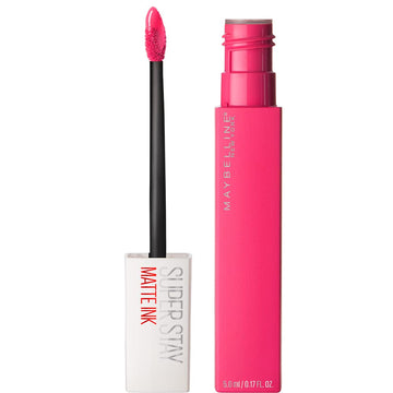 Maybelline Super Stay Matte Ink Liquid Lipstick Makeup, Long Lasting High Impact Color, Up To 16H Wear, Romantic, Vivid Pink, 1 Count