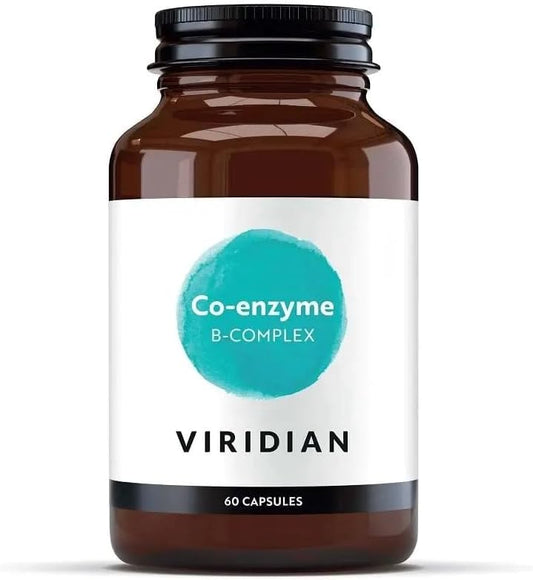 Viridian - Co-Enzyme B Complex - 60 Capsules | B Vitamins In Methylated & Phosphorylated Forms | Vitamins B1, B2, B3, B5, B6 & B12 | Reduce Tiredness & Fatigue | Nutritionist Formulated