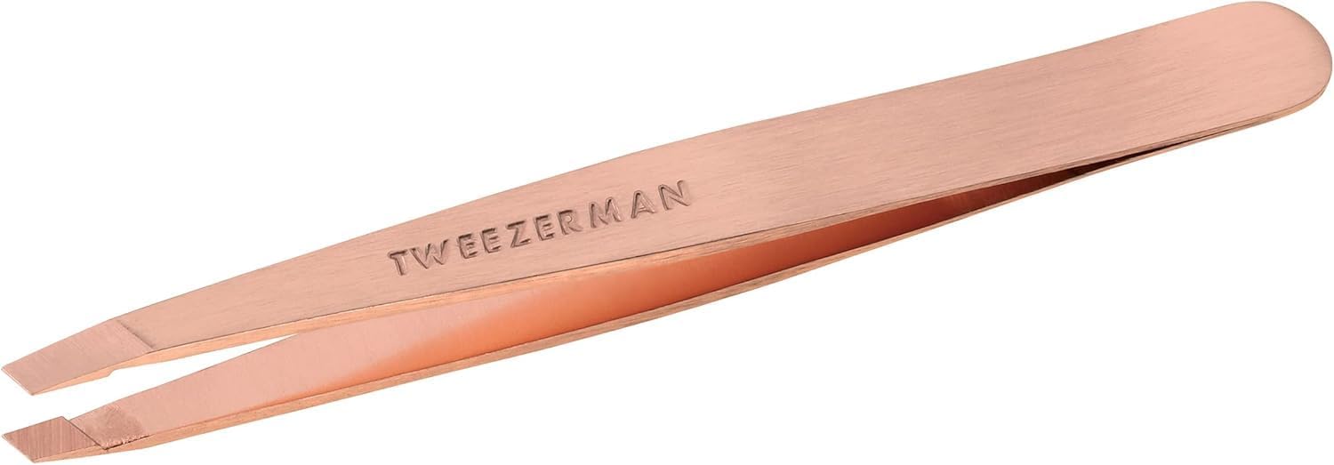 Tweezerman Rose Gold Stainless Steel Slant Tweezer