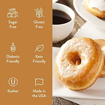Jordan'S Skinny Syrups Sugar Free Coffee Syrup, Glazed Donut Flavor Drink Mix, Zero Calorie Flavoring For Chai Latte, Protein Shake, Food & More, Gluten Free, Keto Friendly, 25.4 Fl Oz, 1 Pack