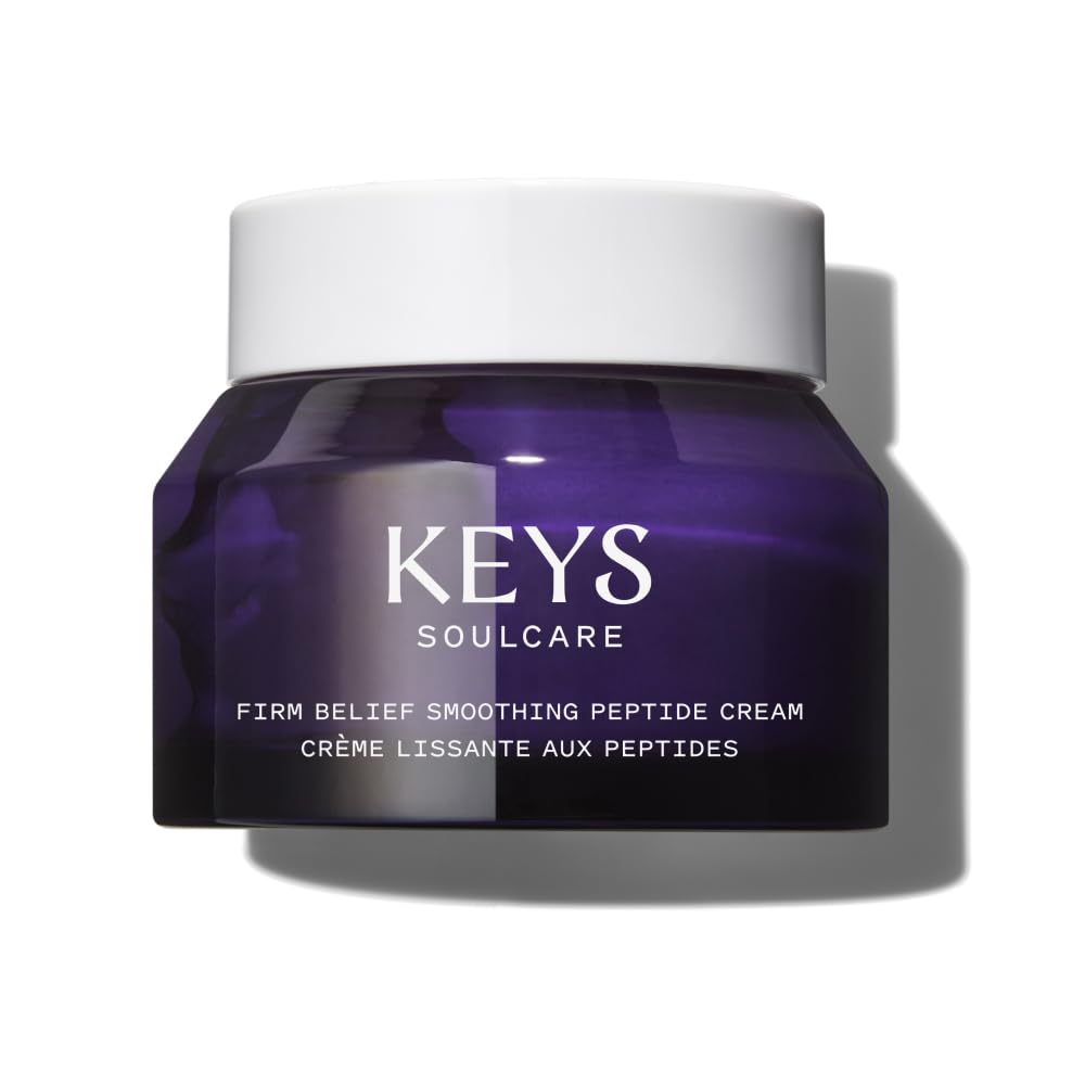 Keys Soulcare Firm Belief Smoothing Peptide Cream, Helps Reduce Fine Lines For Firm, Plump & Ultra Hydrated Skin, Vegan, Cruelty Free, 1.7 Oz (50Ml)