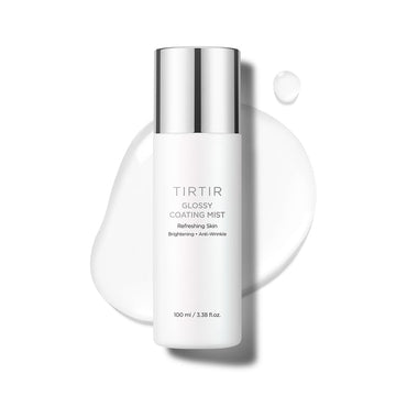 Tirtir Glossy Coating Mist 3.38 Fl. Oz, Illuminating Polyglutamic Acid Face Mist For Fresh, Glowing Skin,Cooling, Soothing, Makeup Prep Spray