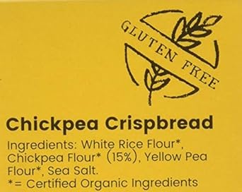 Amisa Organic Chickpea Crispbread, 100g : Amazon.co.uk: Grocery