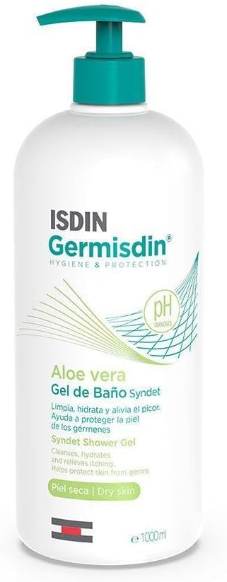 ISDIN Germisdin Aloe Vera Soap-free Antiseptic Shower Gel | Hydrates and relieves itching 1000ml : Amazon.co.uk: Beauty