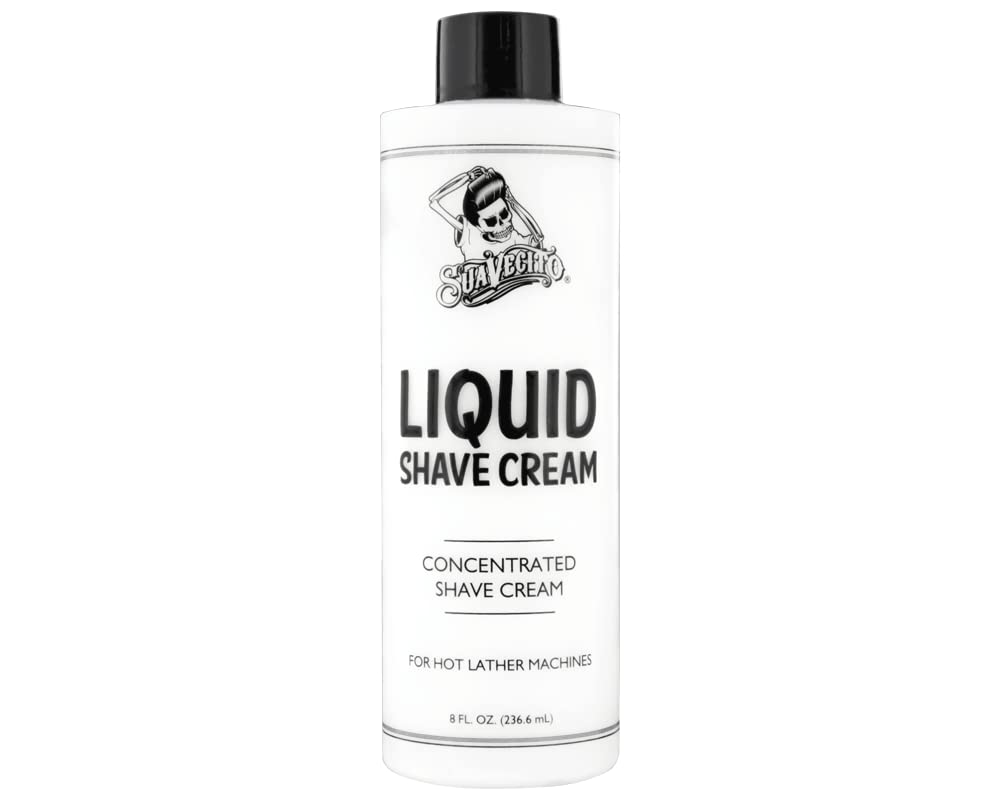 Suavecito Liquid Shave Cream 8 Oz. Men'S Shaving Professional Product For Machine Use Only