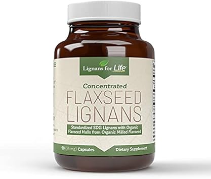 Lignans For Life Flaxseed Lignans Immune System, 90 Capsules, Flax Seed Natural Capsules, Natural Flaxseed Lignans for Dogs, Natural Flaxseed Supplements, Flax Impove Dog's Coat - 2 Pack : Health & Household