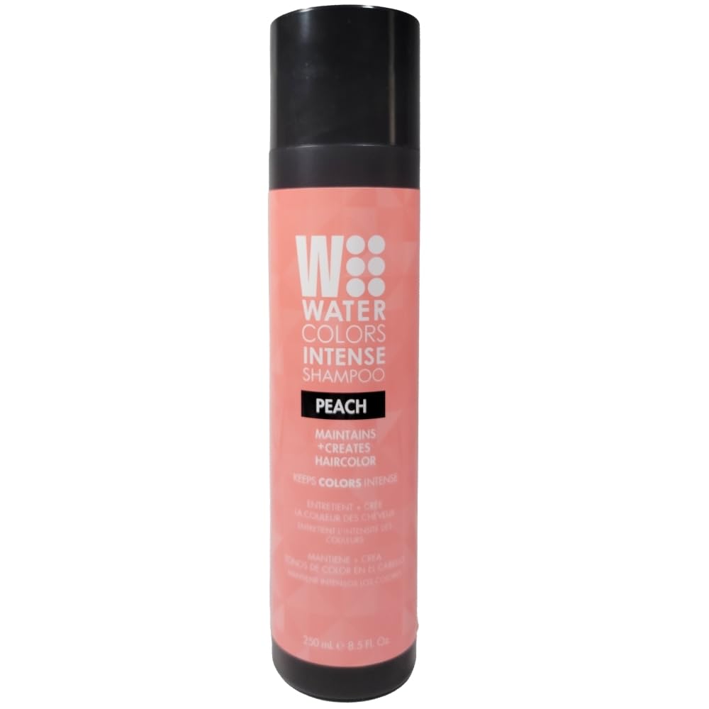 Watercolors Intense Color Depositing Sulfate & Paraben Free Shampoo, Maintains & Enhances Haircolor - Peach 8.5 Oz