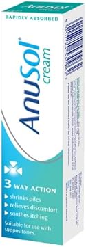 Anusol Cream For Haemorrhoids Treatment - Shrinks Piles, Relieves Discomfort And Soothes Itching, 43G