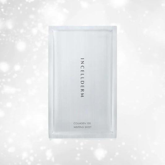 Incellderm Collagen 100 Melting Sheet 2.5G 5Ea, Korean Moisturizing Skincare, Hydrating Face Masks, Anti-Aging