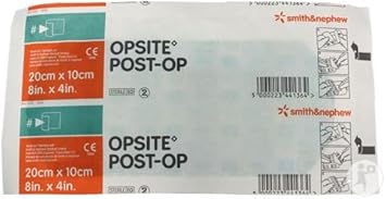 Smith & Nephew Sj66000713 Opsite Post-Op Dressing With Pad, 20Cm X 10Cm, Pack Of 20
