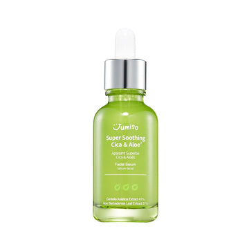 Jumiso Super Soothing Cica & Aloe Facial Serum, Moisturizing, Calming & Revitalizing, Korean Skincare, Vegan Cica Serum, Aloe Serum, 1.01 Fl.Oz