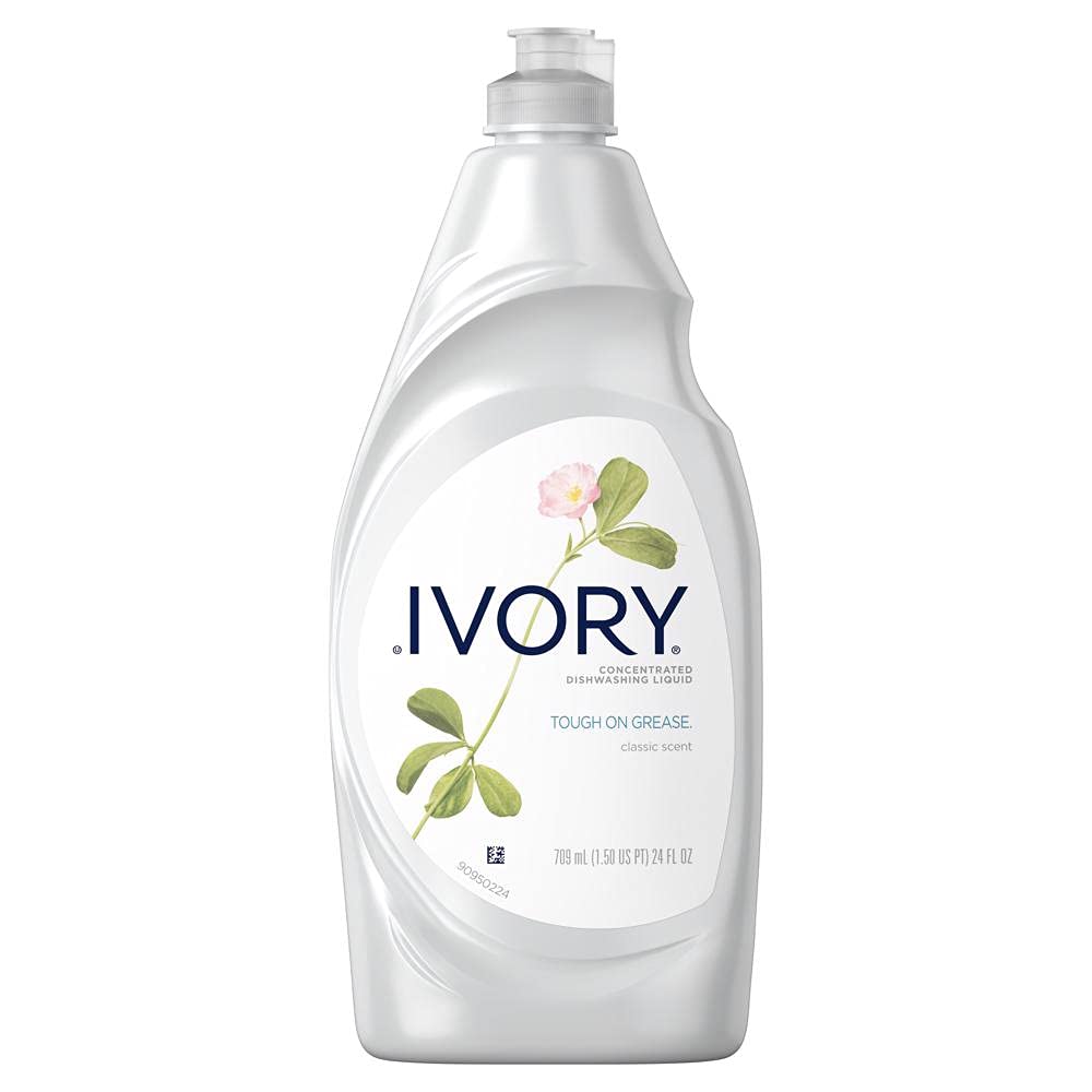 Ivory Ultra Concentrated Dishwashing Liquid Dish Soap, Classic Scent, 24 fl oz