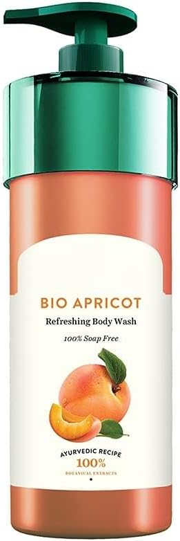 Bi.O Apricot Refreshing Body Wash – 800Ml | Brightens Skin & Reduces Dark Spots | 100% Botanical Extracts | Keeps Skin Fresh & Clean | Suitable For All Skin Types