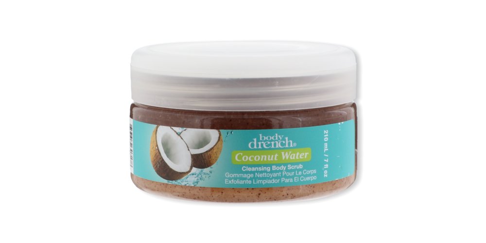 Body Drench Coconut Water Cleansing Body Scrub, 7 Ounce