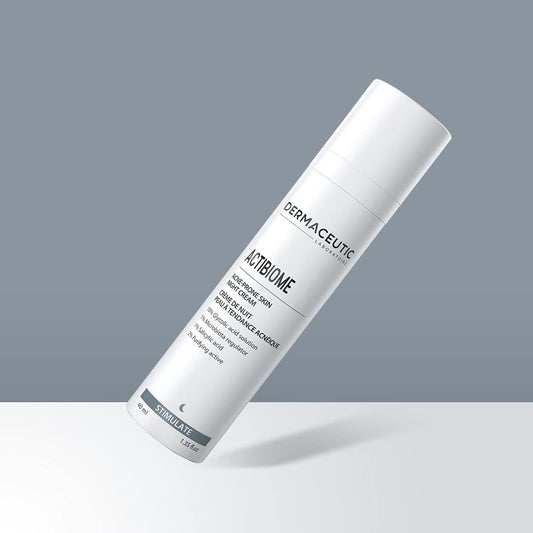 Dermaceutic Activabiome - Prone Skin Night Cream With Glycolic Acid Solution, Microbiota Regulator, Salicylic Acid And Purifying Active - 40 Ml